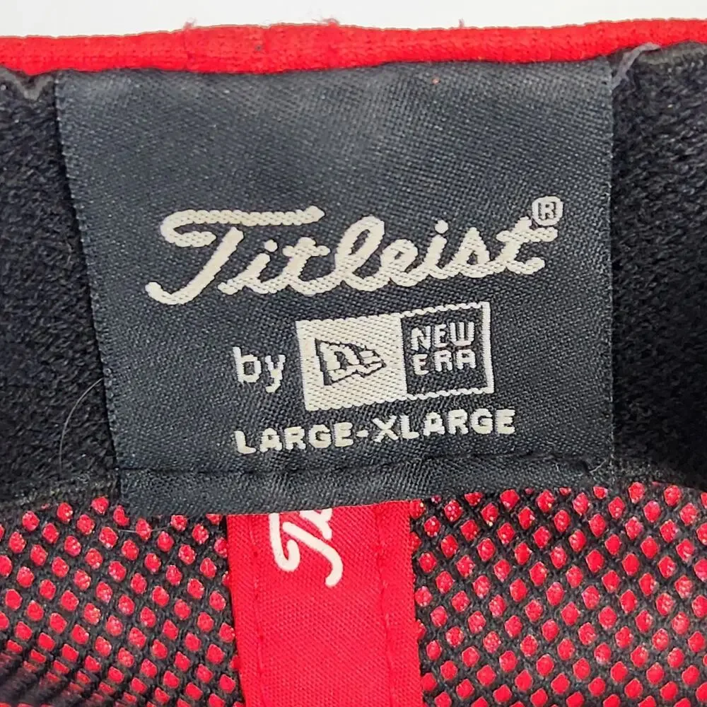 TITLEIST Aberdeen Country Club Hat Cap Fitted Mens Large XL Red Golf New Era